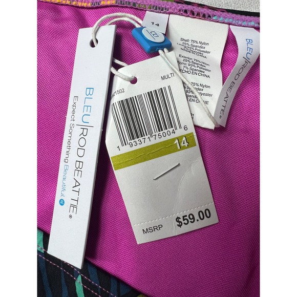 Bleu Rod Beattie Jungle Book Hipster Swim Botton Full Coverage Size 14 - Picture 5 of 8